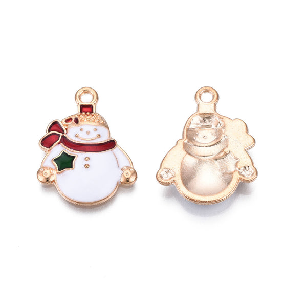 Snowman Christmas Charms (4 Pieces)