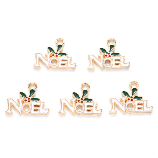Noel Christmas Charms (4 Pieces)