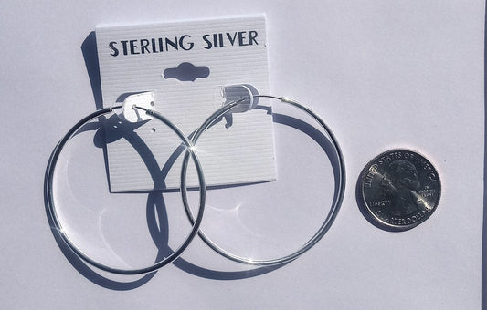 925 Sterling Silver Hoop Earrings - Krafts and Beads