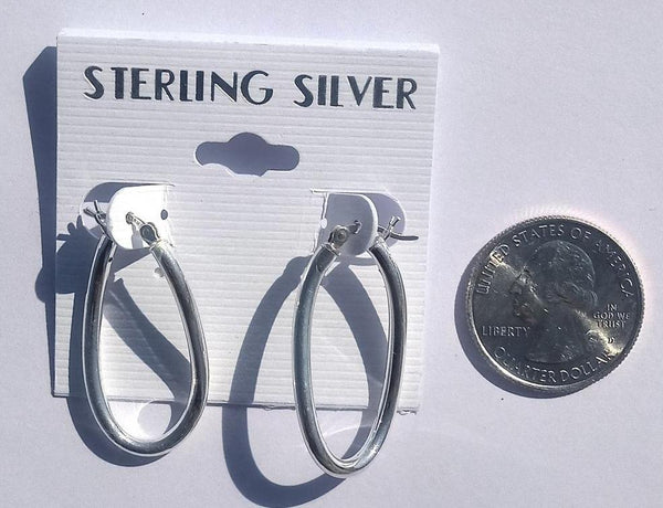 925 Sterling Silver Twisted Hoop Earrings - Krafts and Beads
