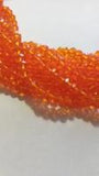 Chinese Crystal Beads Rondelle Shape 6mm X 4mm, Orange