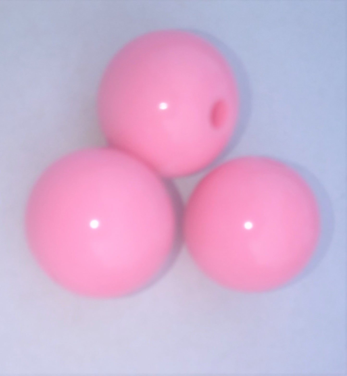Bubble Gum Beads Round Acrylic Pink Color 20mm - Krafts and Beads