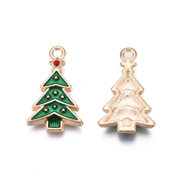Christmas Tree Charms (5 Pieces)