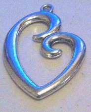 Heart Charms (15 Pieces) Silver - Krafts and Beads