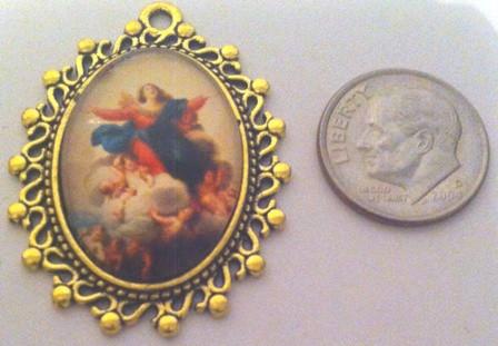 Mary with Children Charms (2 Pieces) 1 - Krafts and Beads