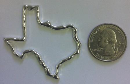 Pewter Texas Pendant or craft decoration (4 Pieces) - Krafts and Beads