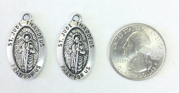 St Jude Thaddeus Charms (5 Pieces) - Krafts and Beads