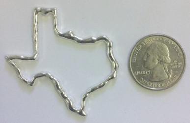 Texas State Pendant (4 Pieces) - Krafts and Beads