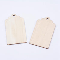 Wood Tags (4 Pieces) - Krafts and Beads